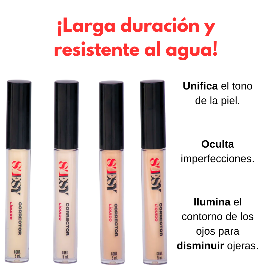 Suesy Corrector Líquido Cobertura Uniforme 5 mL