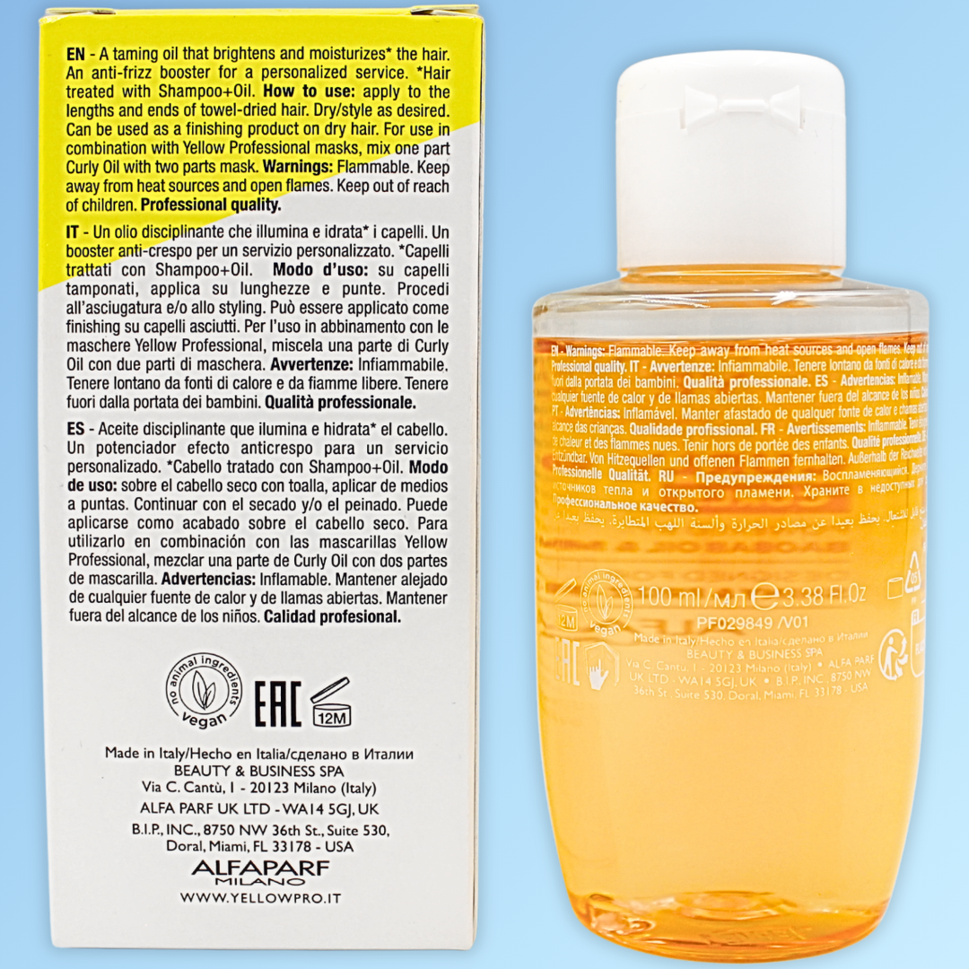 Aceite Capilar para Rizos Yellow Curls 125 mL