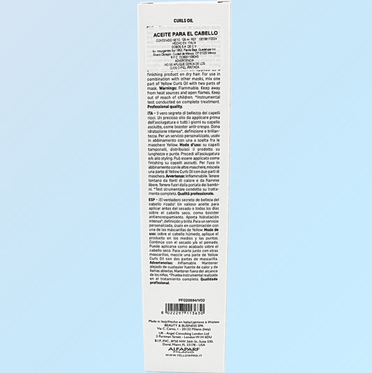 Aceite Capilar para Rizos Yellow Curls 125 mL