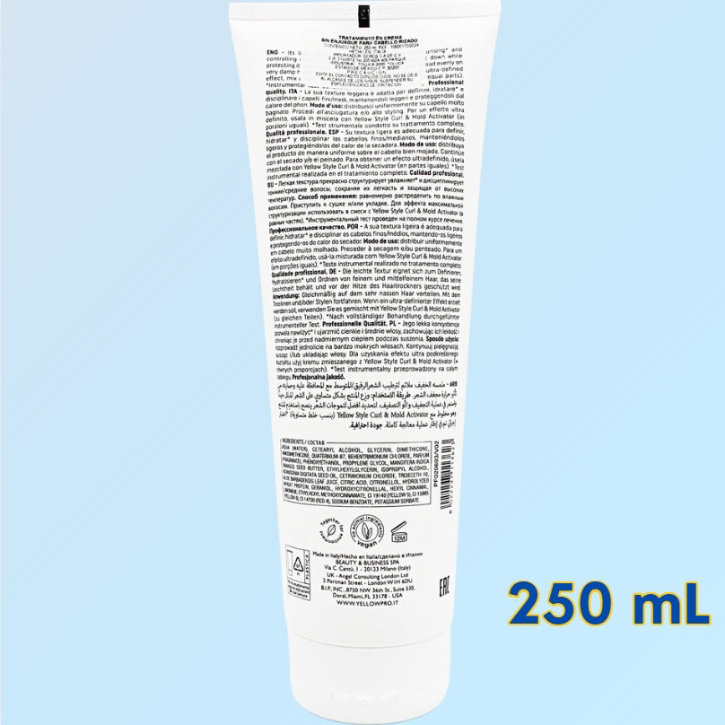 Tratamiento Capilar Sin Enjuague para Rizos Yellow Curls 250 mL