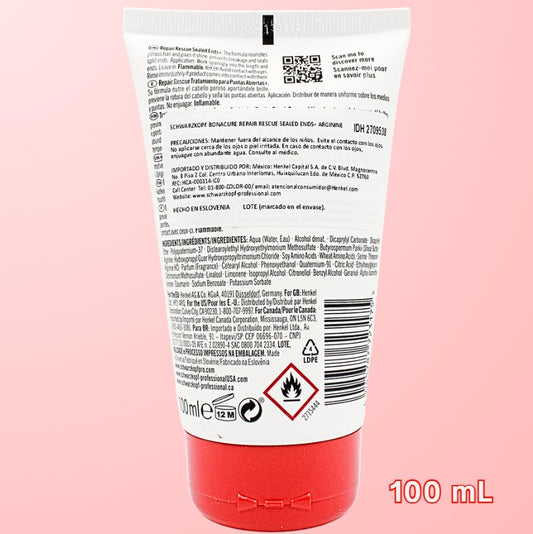 Tratamiento Capilar Reparador Bonacure Repair Sealed Ends+ Rescue 100 mL