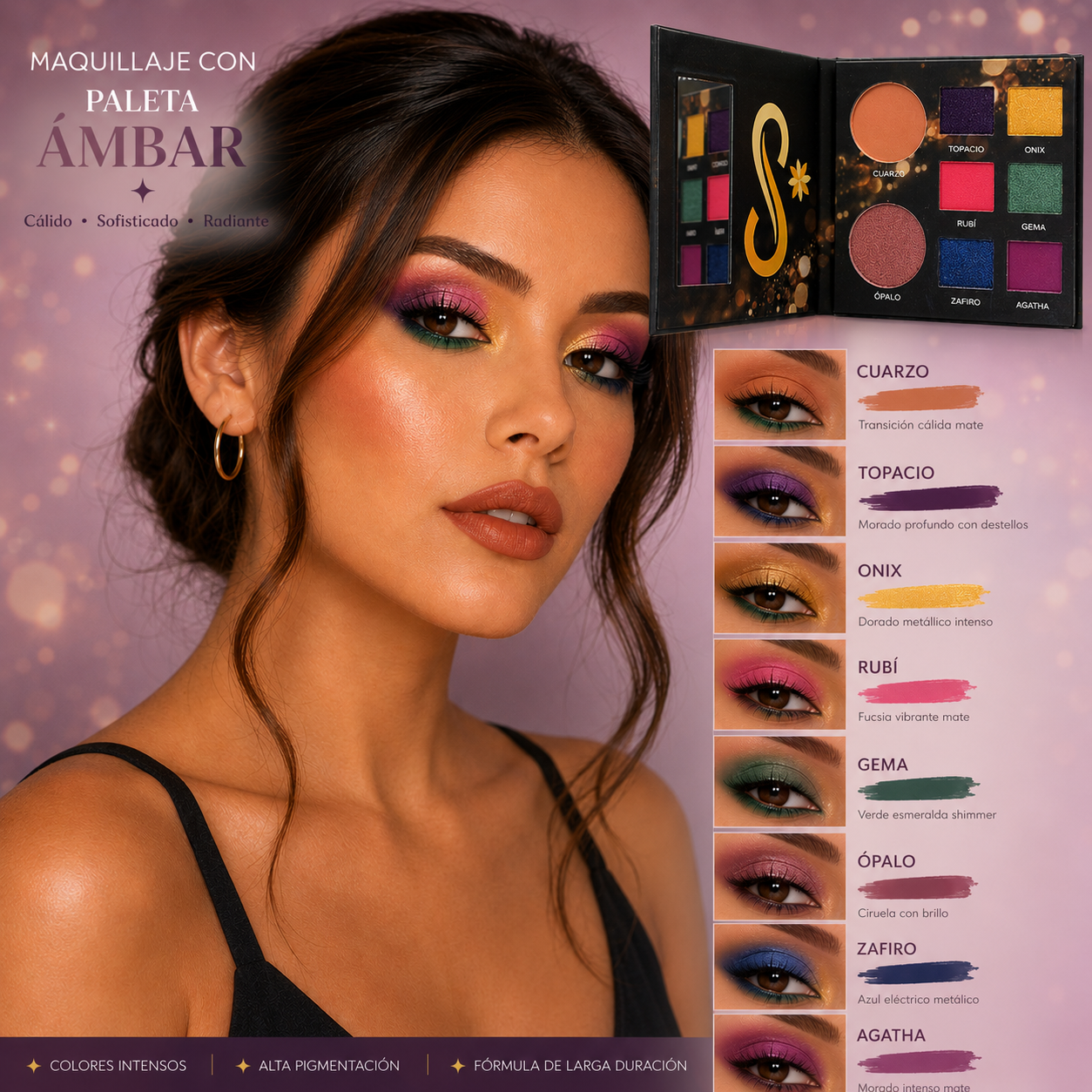 Paleta de Sombras Ambar/Thalita Suesy