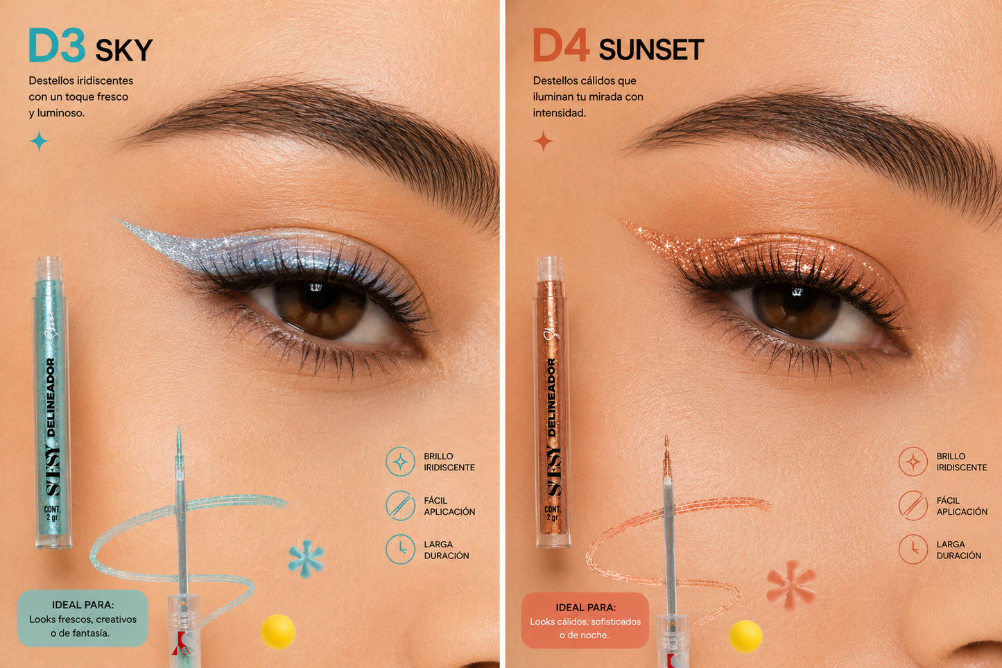 Suesy Delineador Shine Brillo Intenso