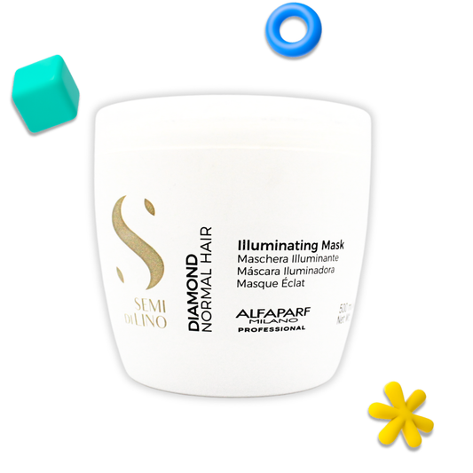 Mascarilla Iluminadora Capilar Alfaparf Semi Di Lino Diamond 500 mL