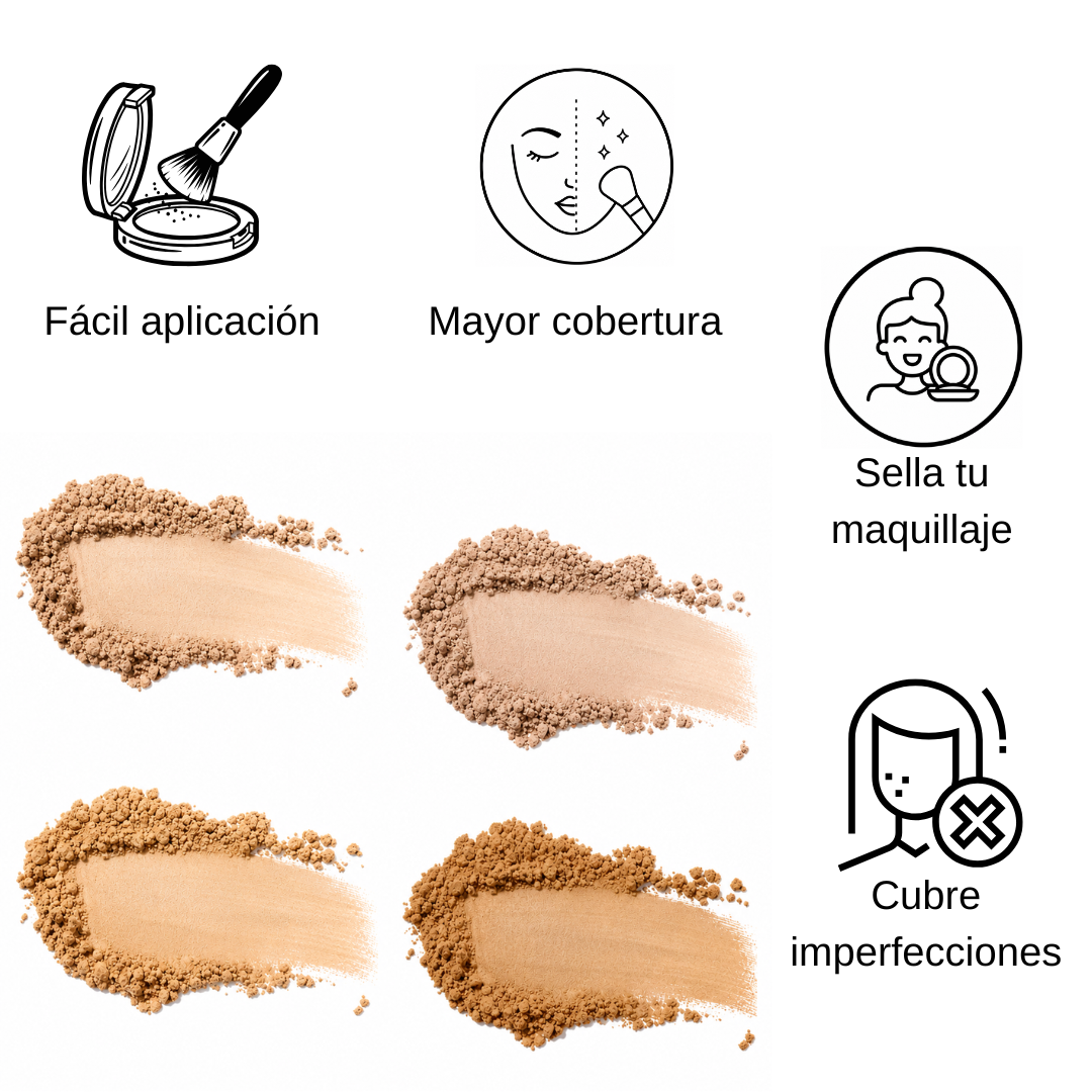 Suesy Polvo Compacto Mate Larga Duración
