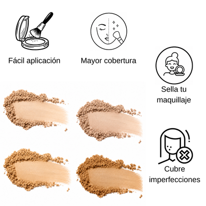 Suesy Polvo Compacto Mate Larga Duración