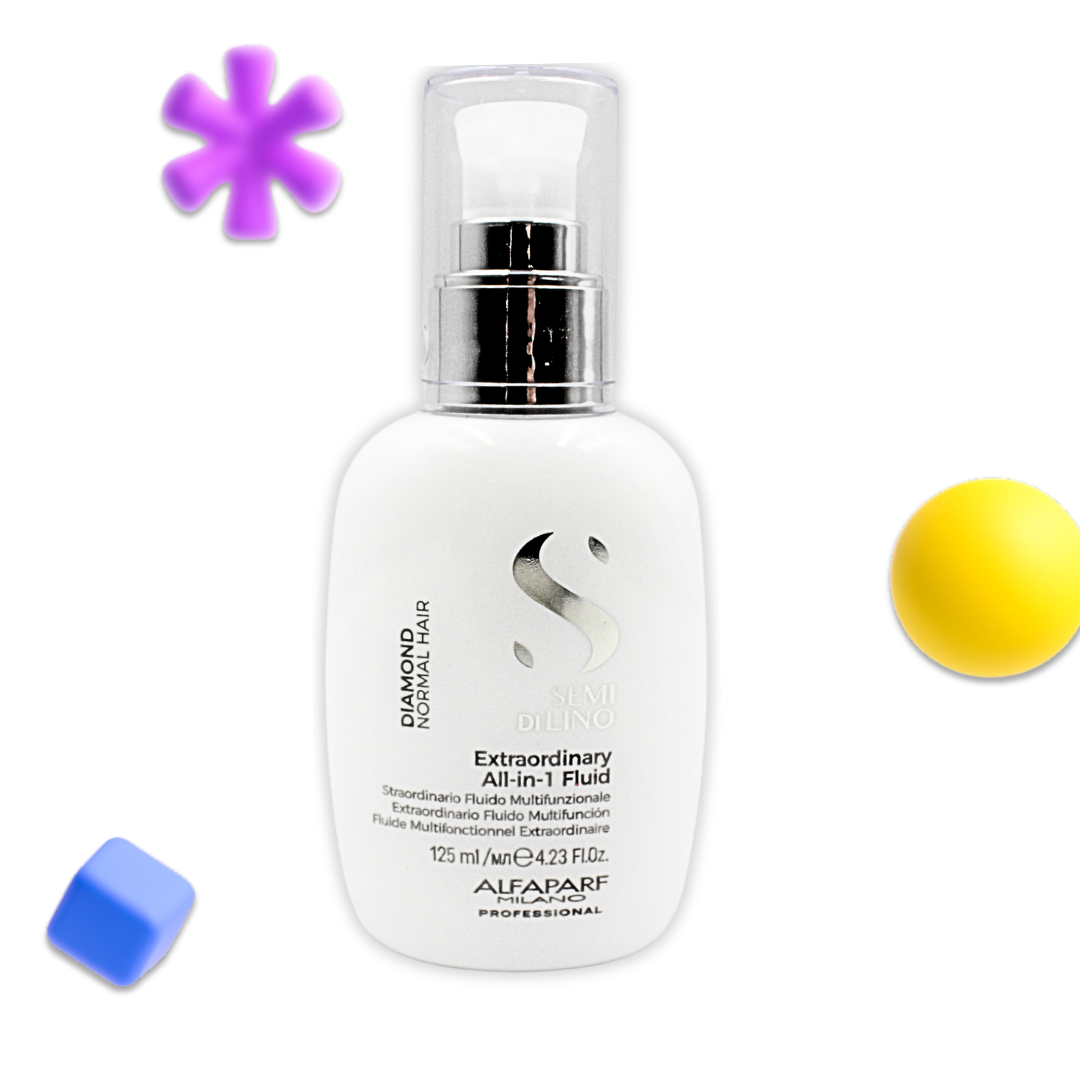 Extraordinario Fluido para Brillo Capilar Todo en 1 Semi Di Lino Diamond 125 mL