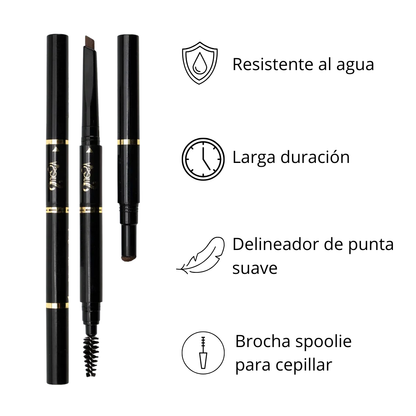 Suesy Delineador de Cejas 3 en 1 Lápiz Preciso