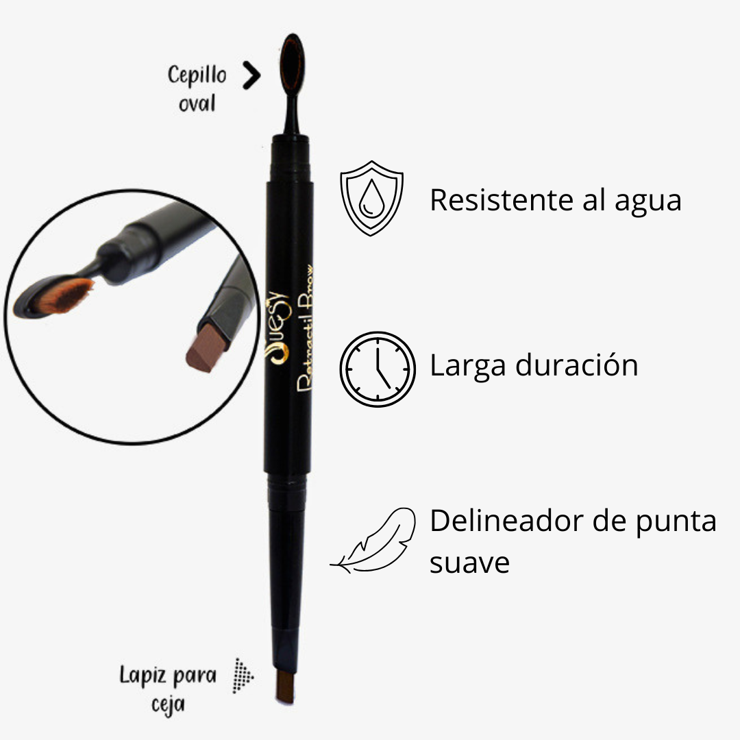 Suesy Delineador de Cejas 2 en 1 Lápiz Preciso