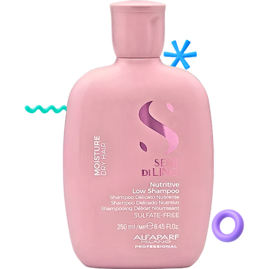 Champú Nutritivo para Cabello Seco Alfaparf Semi Di Lino Moisture 250 mL