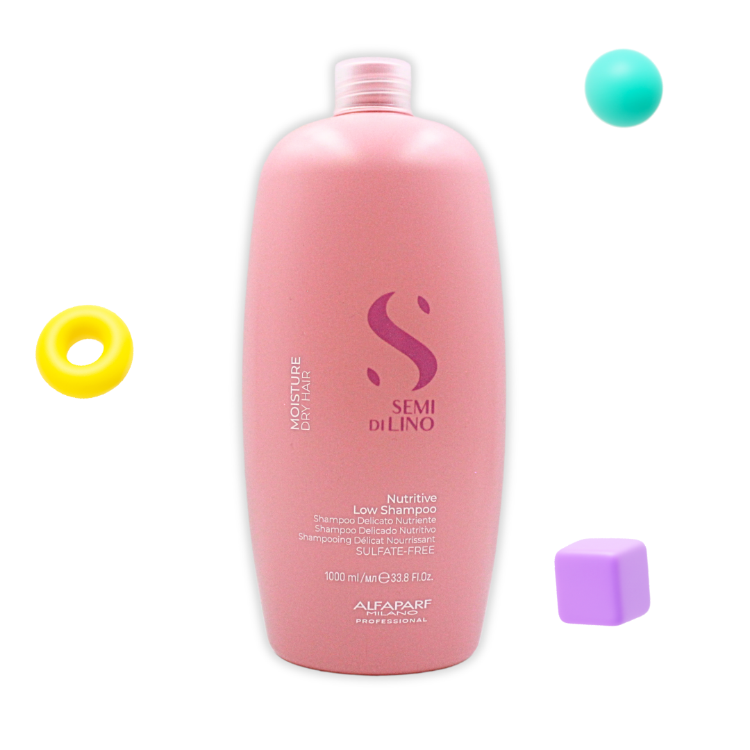 Champú Nutritivo para Cabello Seco Alfaparf Semi Di Lino Moisture 1 Litro