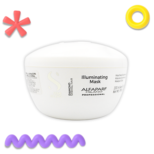 Mascarilla Iluminadora Capilar Alfaparf Semi Di Lino Diamond 200 mL