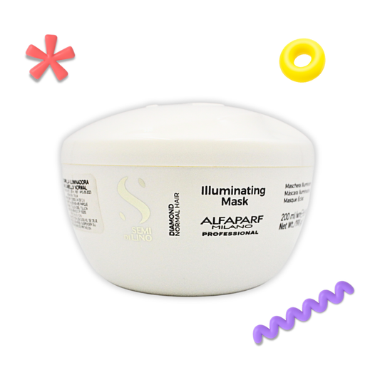 Mascarilla Iluminadora Capilar Alfaparf Semi Di Lino Diamond 200 mL