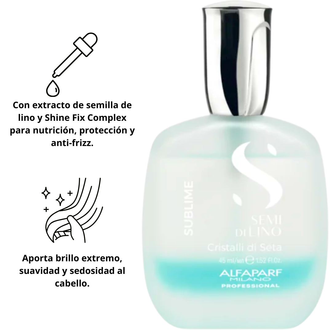 Alfaparf Semi Di Lino Sublime (All Hair Types) Cristalli di Seta 45 mL