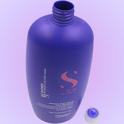 Alfaparf Semi Di Lino Blonde Intense Anti-Yellow Low Shampoo 1000 mL