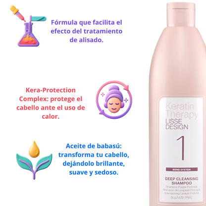 Shampoo Deep Cleansing P1 Keratin Therapy Lisse Design 500ml