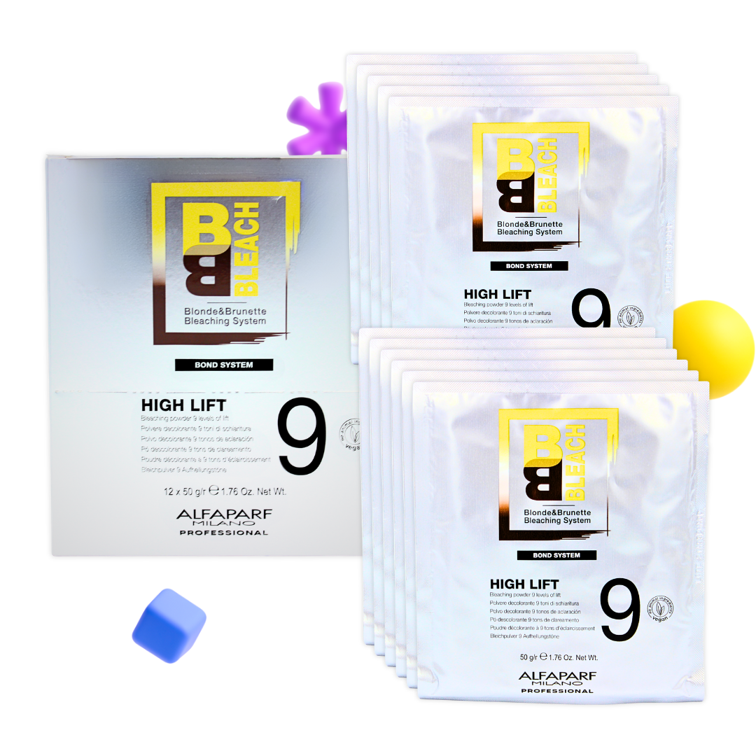 Alfaparf Polvo Decolorante BB Bleach High Lift 9 Tonos 12 Sobres