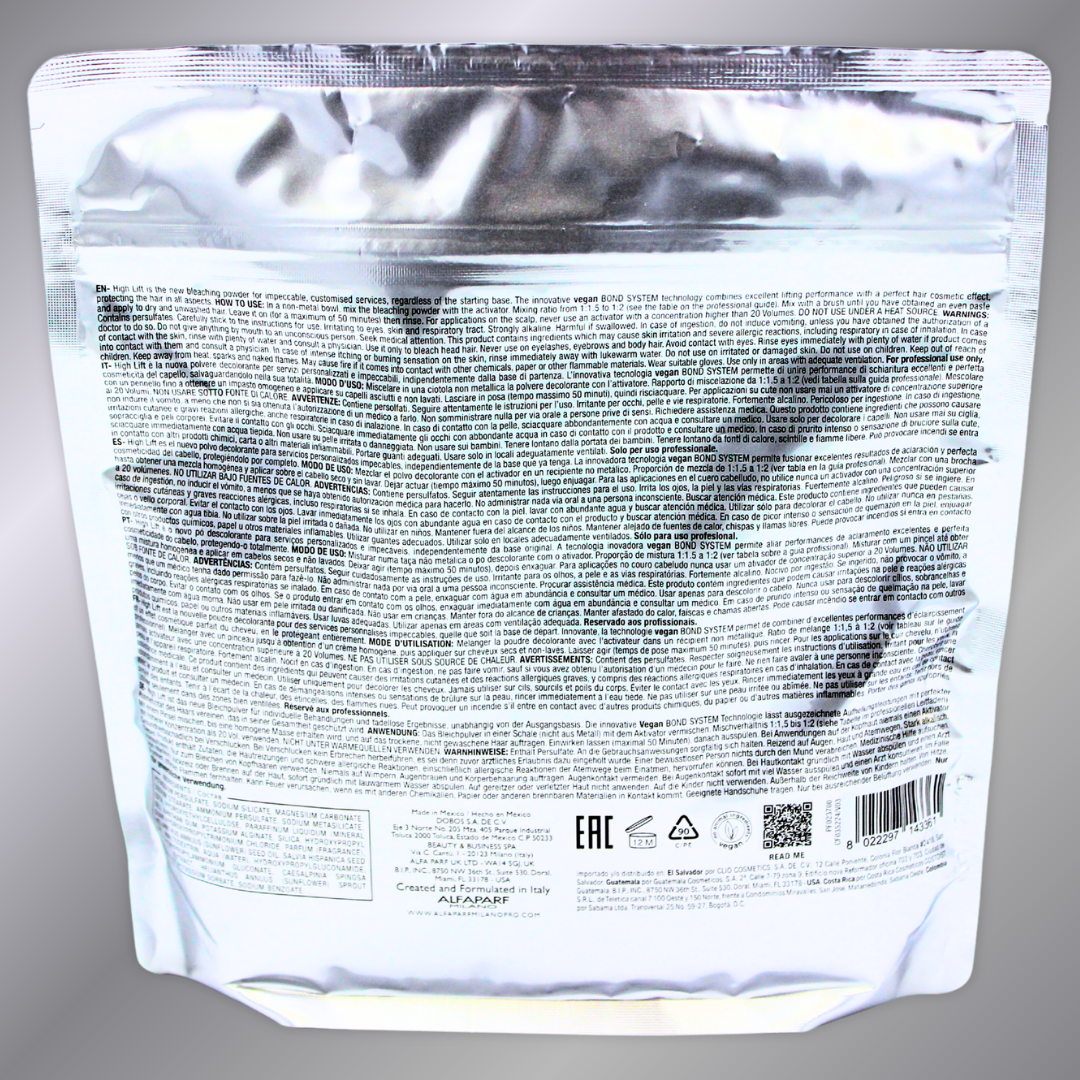 Alfaparf Polvo Decolorante BB Bleach High Lift 9 Tonos
