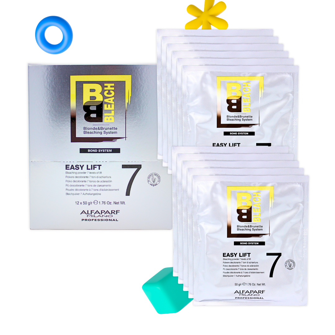 Alfaparf Polvo Decolorante BB Bleach Easy Lift 7 Tonos 12 Sobres