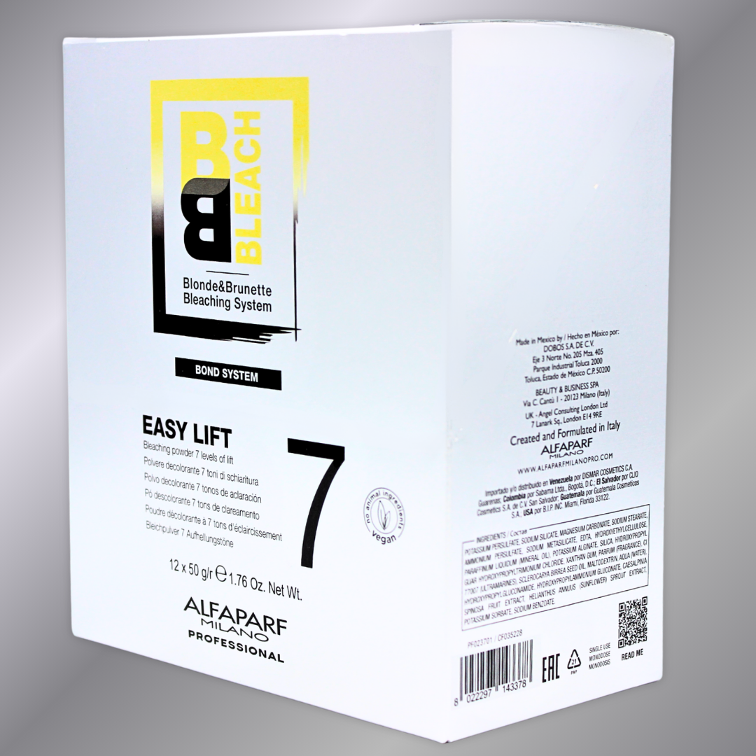 Alfaparf Polvo Decolorante BB Bleach Easy Lift 7 Tonos 12 Sobres