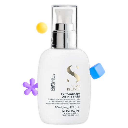 Extraordinario Fluido para Brillo Capilar Todo en 1 Semi Di Lino Diamond 125 mL