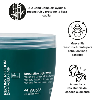 Alfaparf Semi Di Lino Reconstruction Reparative Light Mask 500 mL