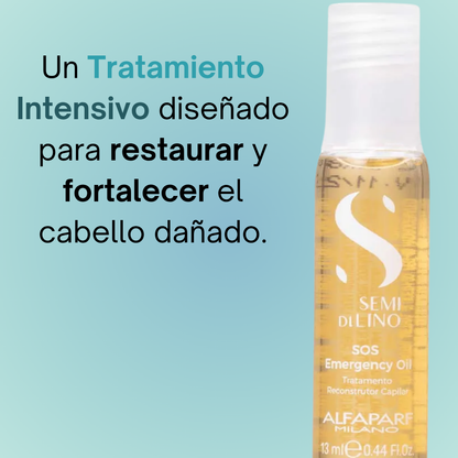 Alfaparf Semi Di Lino Reconstruction SOS Emergency Oil 6x13 mL