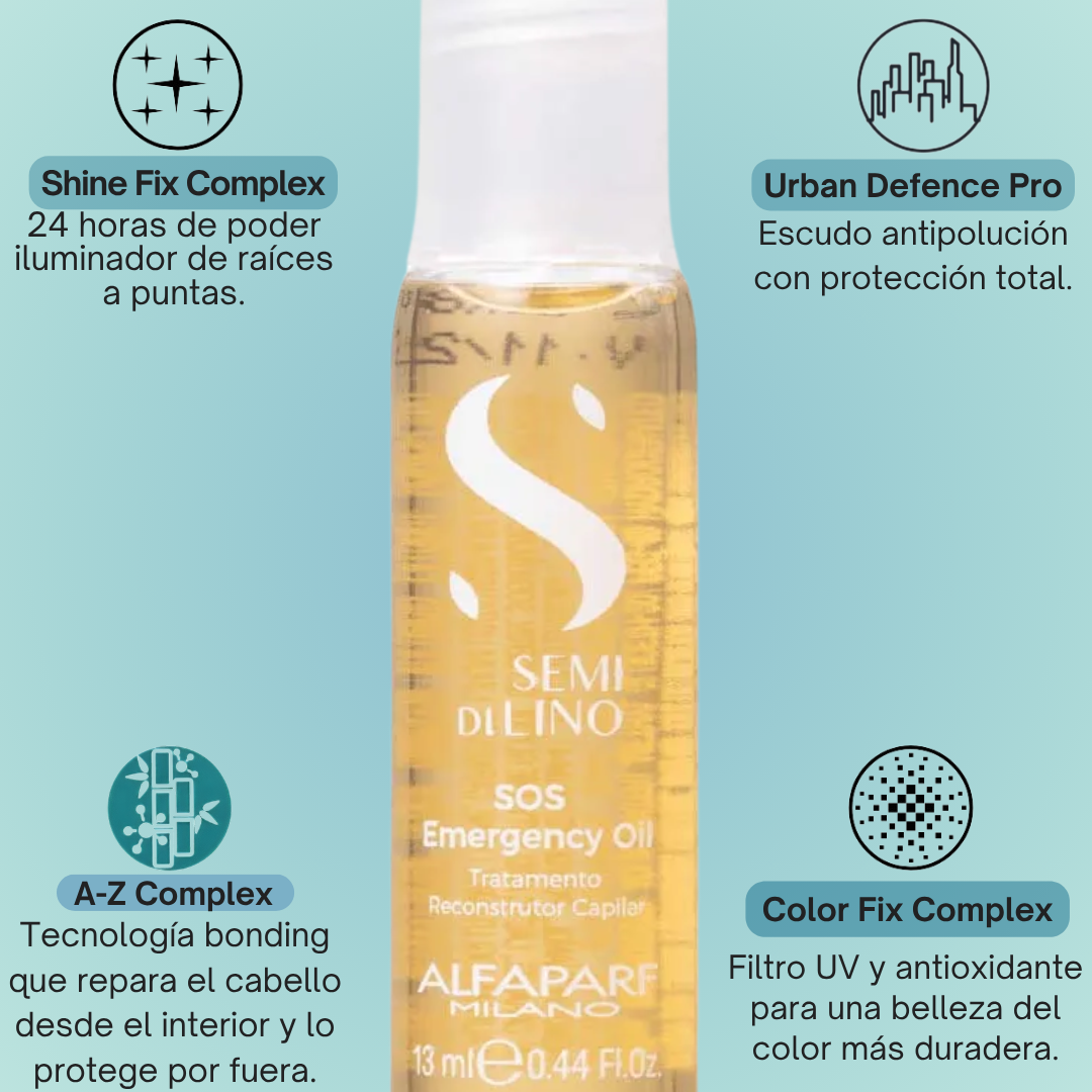 Alfaparf Semi Di Lino Reconstruction SOS Emergency Oil 6x13 mL