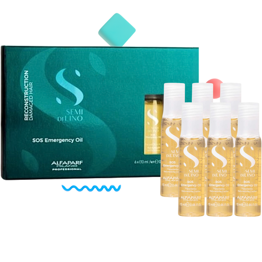 Alfaparf Semi Di Lino Reconstruction SOS Emergency Oil 6x13 mL