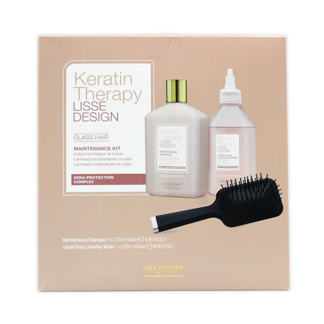 Keratin Therapy Lisse Design Maintenance Kit Glass Hair With Lamellar Water