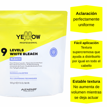 Alfaparf Yellow White Bleach 9 Niveles 500 g