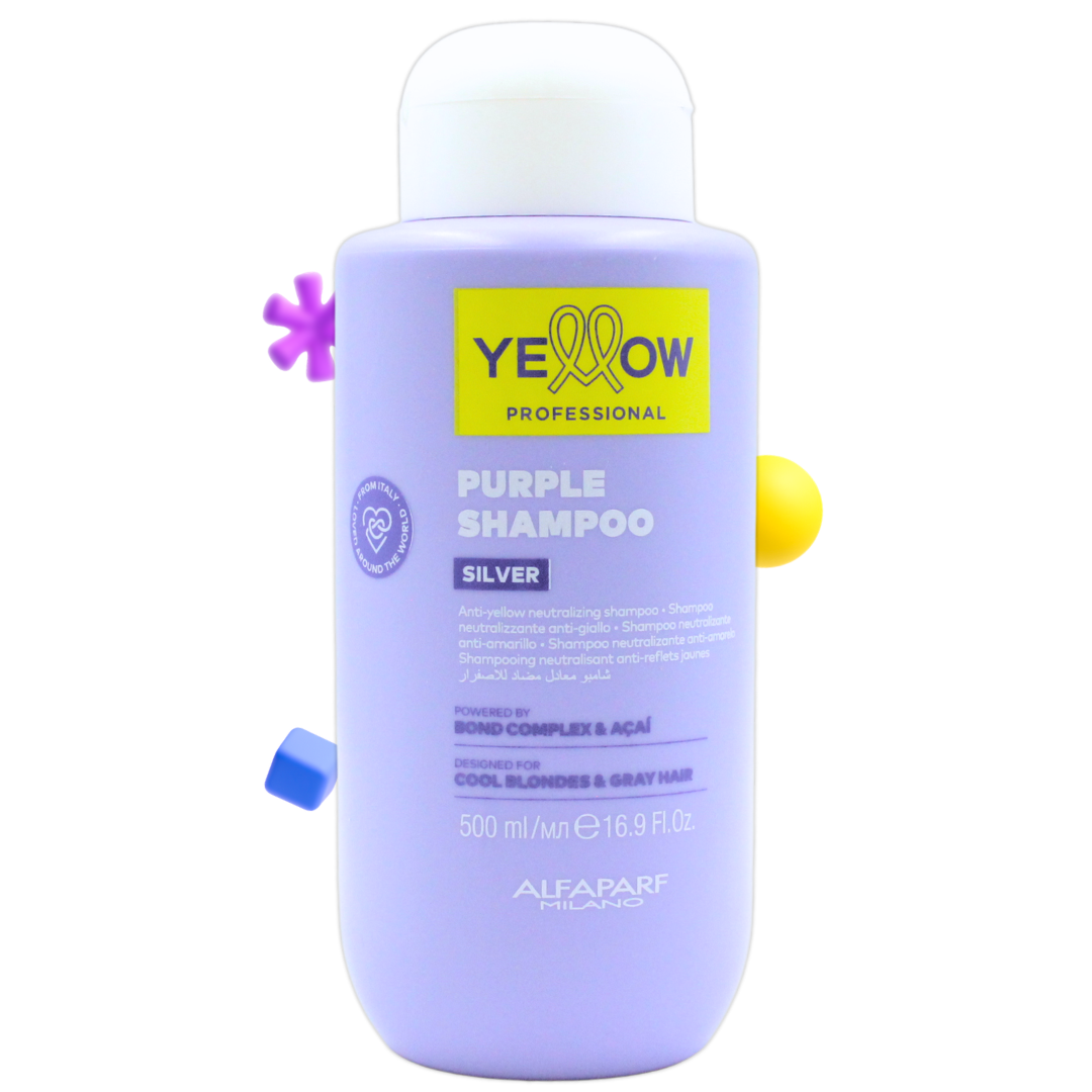 Yellow Silver Purple Shampoo Matizador 500 mL
