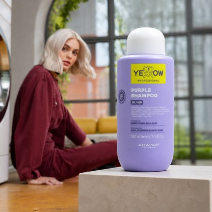 Yellow Silver Purple Shampoo Matizador 500 mL