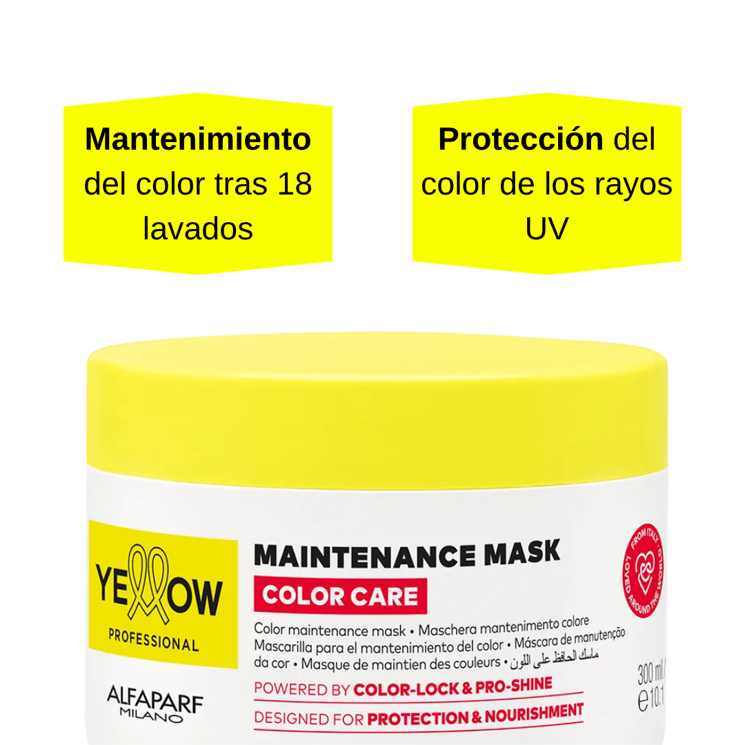 Yellow Color Care Mask Cabello Teñido