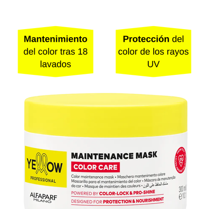 Yellow Color Care Mask Cabello Teñido