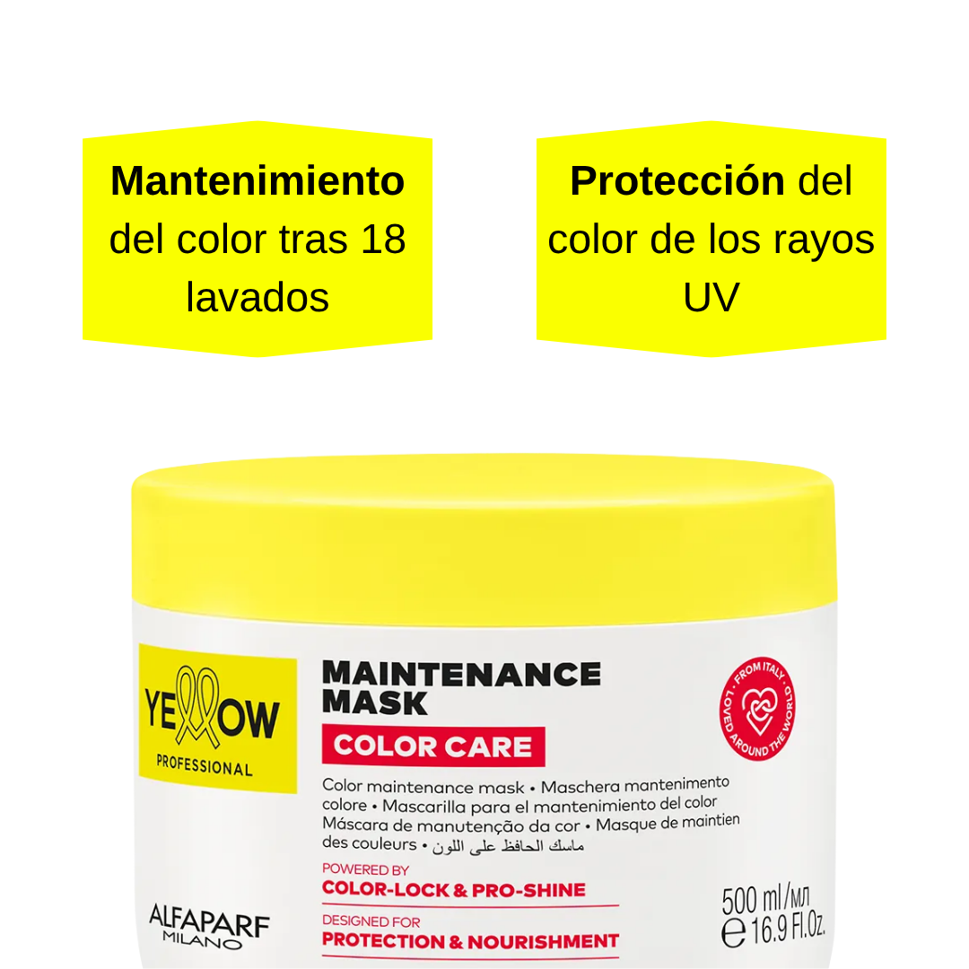 Yellow Color Care Mask Cabello Teñido