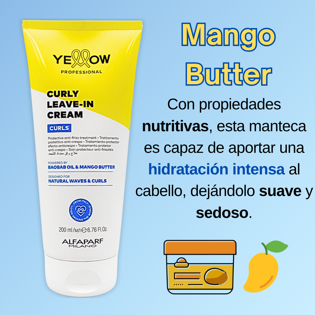 Tratamiento Capilar Sin Enjuague para Rizos Yellow Curls 250 mL