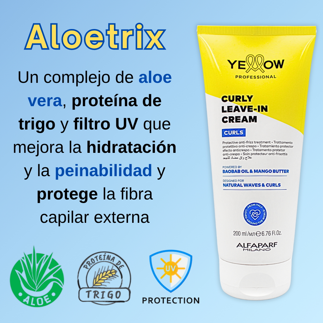 Tratamiento Capilar Sin Enjuague para Rizos Yellow Curls 250 mL
