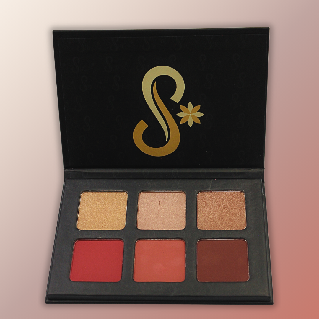 Suesy Paleta de Rubor e Iluminador 6 Tonos