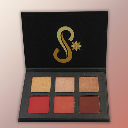 Suesy Paleta de Rubor e Iluminador 6 Tonos