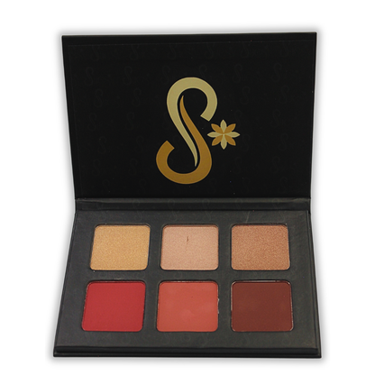Suesy Paleta de Rubor e Iluminador 6 Tonos