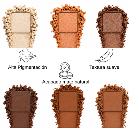 Suesy Paleta de Contour e Iluminador 6 Tonos