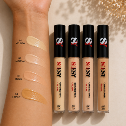 Suesy Corrector Líquido Cobertura Uniforme 5 mL