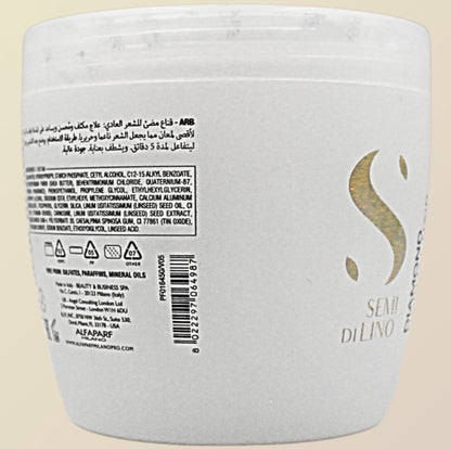 Mascarilla Iluminadora Capilar Alfaparf Semi Di Lino Diamond 500 mL