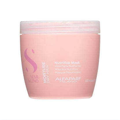 Mascarilla Nutritiva para Cabello Seco Alfaparf Semi Di Lino Moisture 500 mL