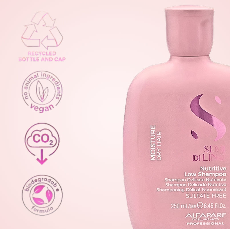 Champú Nutritivo para Cabello Seco Alfaparf Semi Di Lino Moisture 250 mL