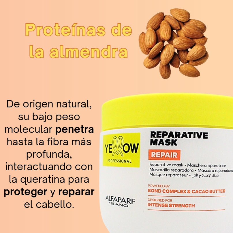 Mascarilla Capilar Reparativa Yellow Repair 500 mL