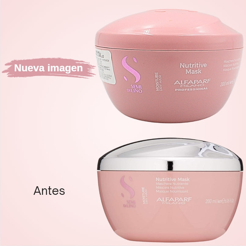 Mascarilla Nutritiva Alfaparf Semi Di Lino Moisture 200 mL