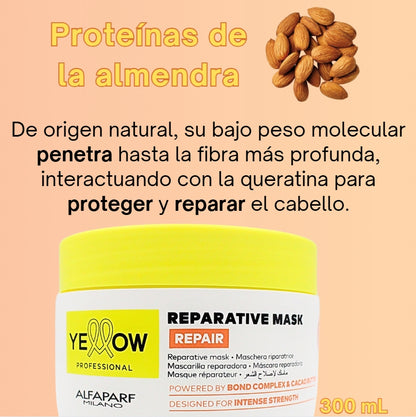 Mascarilla Capilar Reparativa Yellow Repair 300 mL