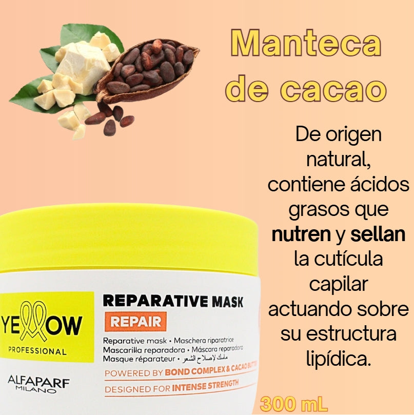 Mascarilla Capilar Reparativa Yellow Repair 300 mL